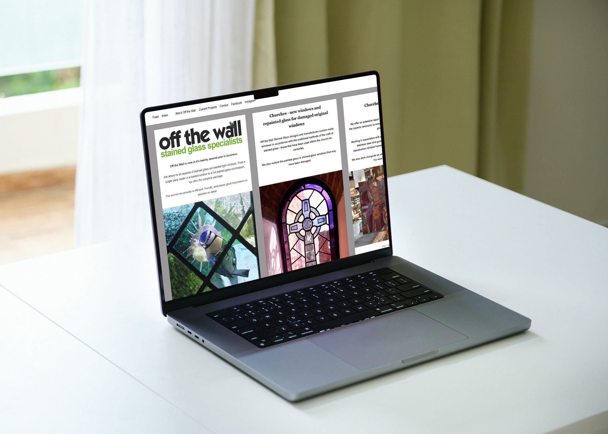 Off the Wall Stained Glass - Bute Digital