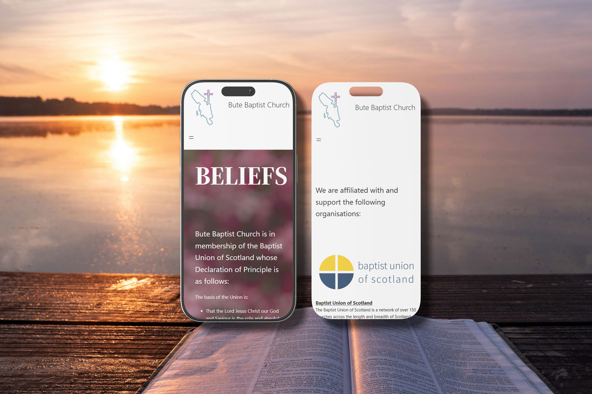 Bute Baptists Smartphone Responsive Design - Bute Digital